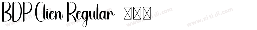 BDP Clien Regular字体转换